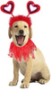 BWOGUE Valentine's Day Dog Costume Red Love Hearts Dog Headband with Collar Holiday Birthday Party Headwear Costume Gift for Small Medium Dogs - BESTMASCOTA.COM