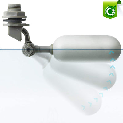 Cz Garden Supply - Mini válvula flotador de PVC con brazo ajustable • 1/4 RO Línea de suministro de ósmosis inversa para estanques • acuarios • Depósito de tanque hidropónico - BESTMASCOTA.COM
