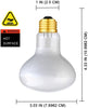 Aomryom UVA 75W 2 Pack Basking Spot Heat Lamp Bulb Soft White Light Heat Bulbs for Reptiles & Amphibians - BESTMASCOTA.COM