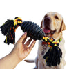 LECHONG Durable Dog Chew Toys for Aggressive Chewer, Combine Ball Rope Dog Toy 13.5 Inch Nearly Indestructible Dog Toy with Convex Design for Puppy Small Medium and Large Dogs - BESTMASCOTA.COM