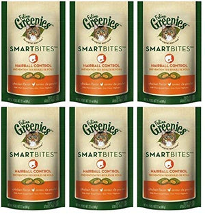 Greenies Feline smartbites Hairball Control pollo 2.1oz – 6 pack - BESTMASCOTA.COM