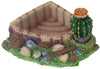 Emours Reptile Amphibian Tortoise Lizard Frog - Fuente de agua para comederos, cactus, cuenco esquinero con rampa pequeña - BESTMASCOTA.COM