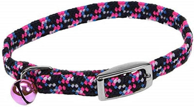 Coastal Pet Products ccp7721npk Li 'l Pals elástico reflectante ajustable Cachorro Seguridad Collar con cascabeles, color rosa neón - BESTMASCOTA.COM