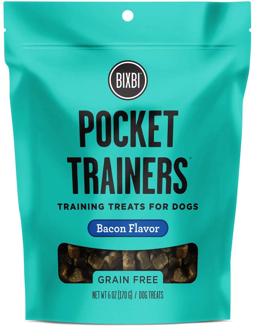 BIXBI Entrenadores de bolsillo para perros, Bacon, 6 onzas, 1 bolsa - BESTMASCOTA.COM