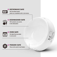 YHY Cuenco de cerámica para comida de gatos, 283 ml, no deslizante, cuenco para comida de gato, ancho y espeso, diseño elegante, color blanco, 6.5 pulgadas - BESTMASCOTA.COM
