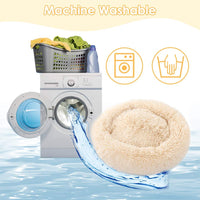 AutoWT - Cama para perro, cama de donut para perro, cama para gato, nido de peluche suave, cojín para gato con esponja, parte inferior antideslizante para mascotas pequeñas y medianas, para dormir en el interior, lavable a máquina - BESTMASCOTA.COM