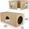 PAWABOO Tubo de túnel para gatos, paquete de 2, papel kraft natural grueso de alta calidad, túneles extendidos para mascotas, gatos, gatos, tiendas, juguetes interactivos, laberinto, casa de gatos, cama para gato, cachorro, conejo, etc. - BESTMASCOTA.COM