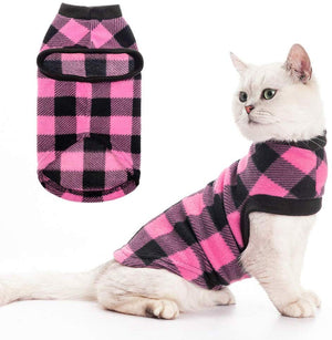 EXPAWLORER - Sudadera con capucha clásica para perro, gato, forro polar, chaleco suave para gatos, cachorros, animales pequeños - BESTMASCOTA.COM