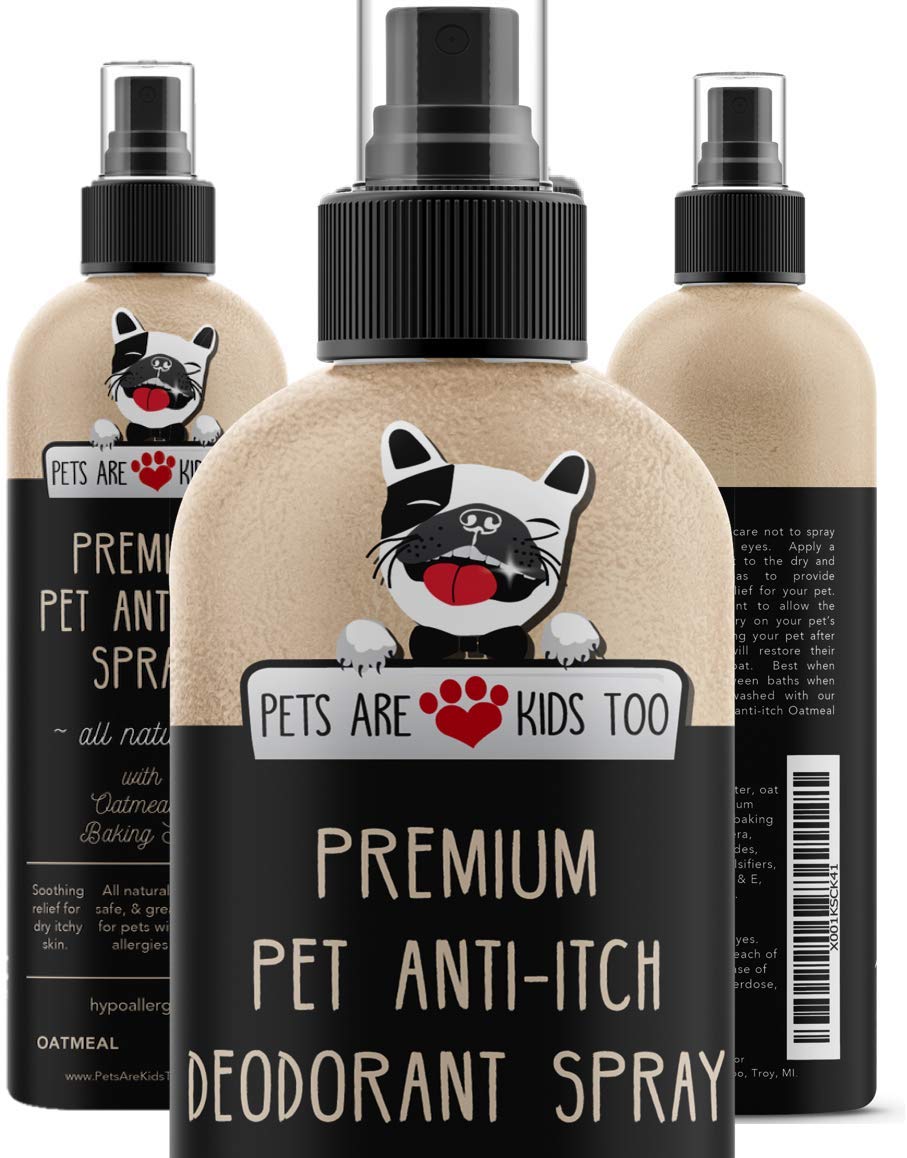Spray antipicazón y ambientador para mascotas. Ingredientes naturales e hipoalergénicos. Alivia los puntos calientes de perros y gatos, irrita, seca y irrita la piel. Reduce el olor, el alivio de alergias. Huele increíble. (1 botella) - BESTMASCOTA.COM