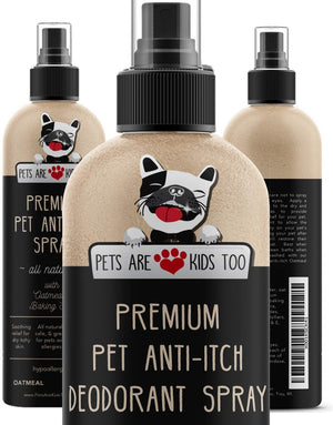 Spray antipicazón y ambientador para mascotas. Ingredientes naturales e hipoalergénicos. Alivia los puntos calientes de perros y gatos, irrita, seca y irrita la piel. Reduce el olor, el alivio de alergias. Huele increíble. (1 botella) - BESTMASCOTA.COM