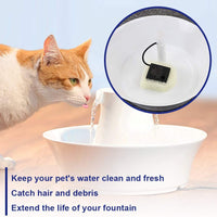 MyfatBOSS 12 paquetes de filtro de fuente para mascotas, filtro de espuma de repuesto compatible con Drinkwell acero inoxidable 360 - BESTMASCOTA.COM
