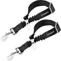URPOWER Cinturón de seguridad para perro, 2 unidades, cinturón de seguridad ajustable para mascotas, cinturón de seguridad para vehículos, nailon, resistente, elástico y duradero, cinturón de asiento de coche para perros, gatos y mascotas - BESTMASCOTA.COM