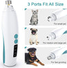 Dog Nail Grinder Electric Pet Nail Trimmer Clippers for Small Medium Large Breed Dog&Cat -Upgraded Professional 3-Speed Electric Recharging Animals Nail Grinder Gentle Painless Paws Grooming Smoothing - BESTMASCOTA.COM