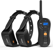 ieGeek - Collar de entrenamiento para 2 perros - Collar de choque recargable y resistente al agua - Collar eléctrico con control remoto de funcionamiento ciego de 1960 pies con tono/vibración/choque para perros pequeños/medianos/grandes - BESTMASCOTA.COM
