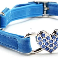 KOOLTAIL Heart Bling Cat Collar with Safety Belt and Bell 8-11 Inches - BESTMASCOTA.COM