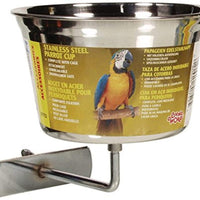 Living World Stainless Steel Parrot Cup - BESTMASCOTA.COM