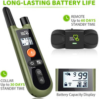 Collar de entrenamiento para perros con mando a distancia, 3 modos, recargable impermeable para perros pequeños, medianos y grandes, rango remoto de 1000 pies, seguro y humano - BESTMASCOTA.COM