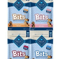 Golosinas en trozos para perros Blue Buffalo, 4 sabores (salmón salado, pollo sabroso, bife tierno y pavo tentador), 4 oz cada uno (bolsas de 4 en total) - BESTMASCOTA.COM