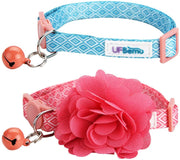 UFBemo - Collar para gato con correa ajustable con hebilla de seguridad y collar de nailon resistente, cuello de 9 a 13 pulgadas - BESTMASCOTA.COM