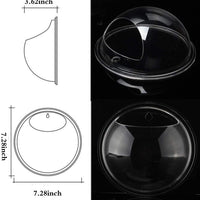 Kathson Decoración para el hogar maceta de pared para colgar de burbujas para acuario cuenco de pecera acuario (blanco, espejo, transparente) - BESTMASCOTA.COM
