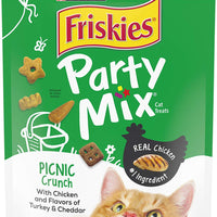 Purina Friskies Party Mix Adult Cat Treats - (6) 6 oz. Pouches - BESTMASCOTA.COM