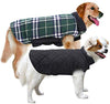 MIGOHI Dog Jackets for Winter Windproof Waterproof Reversible Dog Coat for Cold Weather British Style Plaid Warm Dog Vest for Small Medium Large Dogs - BESTMASCOTA.COM