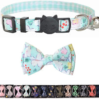 M-YOUNG Collar para gato con campana y pajarita, collares de seguridad ajustables para cachorro de gatito (6.7 in a 10,8 pulgadas) - BESTMASCOTA.COM