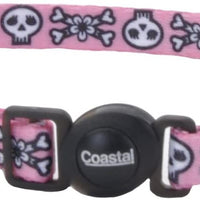 6701 3/8" Cat Seguridad Collar 12" skulz Rosa - BESTMASCOTA.COM