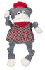HuggleHounds - Juguete de peluche chirriante para perros con nudos para masticadores agresivos - BESTMASCOTA.COM