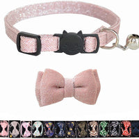 M-YOUNG Collar para gato con campana y pajarita, collares de seguridad ajustables para cachorro de gatito (6.7 in a 10,8 pulgadas) - BESTMASCOTA.COM