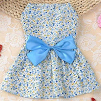 Petroom - Vestido de perro para cachorro, diseño de princesa floral para perros pequeños, gatos para verano - BESTMASCOTA.COM