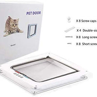 Puerta de mascota para gatos, puertas de gato para puertas interiores y puertas exteriores, 3 tamaños de opciones - BESTMASCOTA.COM