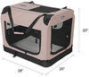 Veehoo - Jaula plegable para perros, 3 puertas, para entrenamiento de jaulas, 5 pantallas de malla pesadas, tela Oxford 600D y 1200D, uso interior y exterior, varios tamaños y colores disponibles - BESTMASCOTA.COM