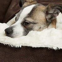 Cama acogedora Best Friends by Sheri, cama de lujo para perros y gatos con cobija, cálida y segura. Brinda apoyo para la cabeza, el cuello y las articulaciones, lavable a máquina, parte inferior resistente al agua - BESTMASCOTA.COM