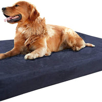 Dogbed4less Cama para perro de espuma viscoelástica, ortopédica, funda impermeable interna y 2 fundas exteriores lavables, varios tamaños, colores - BESTMASCOTA.COM