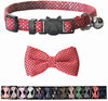 M-YOUNG Collar para gato con campana y pajarita, collares de seguridad ajustables para cachorro de gatito (6.7 in a 10,8 pulgadas) - BESTMASCOTA.COM