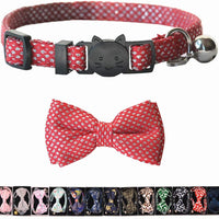 M-YOUNG Collar para gato con campana y pajarita, collares de seguridad ajustables para cachorro de gatito (6.7 in a 10,8 pulgadas) - BESTMASCOTA.COM