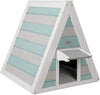 Petsfit - Casa de gato triangular para exteriores con puerta de escape para todos los gatos - BESTMASCOTA.COM