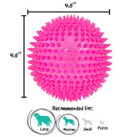 Gnawsome juguete para perro de bola chirriante grande, 4.5" (los colores varían) - BESTMASCOTA.COM