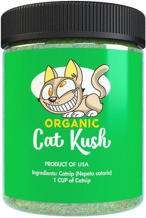 Cat Kush Organic Catnip, Safe Premium Blend Perfect for Cats, Instilled with Maximized Potency Your Kitty is Sure to Go Crazy for - BESTMASCOTA.COM
