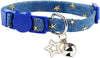 Boombone Star - Collar de gato con campana, 2 unidades de collares para cachorros con colgantes de estrella - BESTMASCOTA.COM