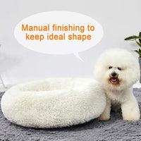HACHIKITTY - Camas de perro de donut lavables a máquina, camas redondas para cachorros, tamaño mediano, auto calentamiento interior camas para mascotas - BESTMASCOTA.COM