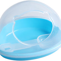 SatisPet hámster Arena Baño Grande en Blue- baño de arena contenedor de plástico con Scoop hámster Sandbox - BESTMASCOTA.COM