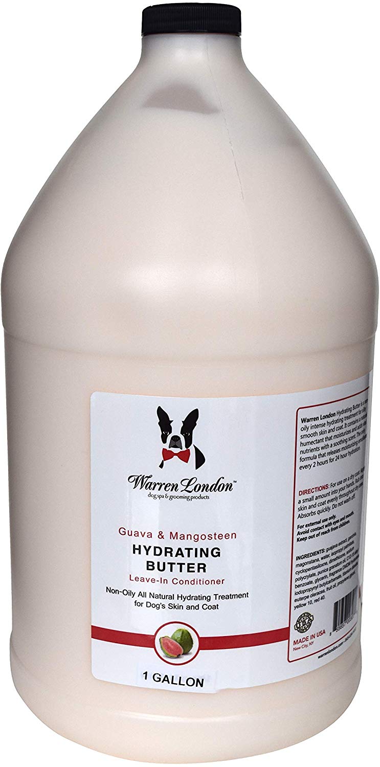 Warren London Acondicionador hidratante de mantequilla para perros piel y abrigo – 2 aromas – 8 oz y 1 galón - BESTMASCOTA.COM