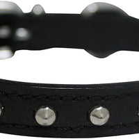 Collar de gato de liberación de seguridad de cuero genuino | acero inoxidable y hebilla ajustable | collar de gatito duradero | liberación elástica | disponible en varios colores y tamaños | Angel Pet Suministros - BESTMASCOTA.COM