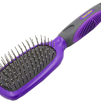 Pet cepillo para polvo por hertzko – Ideal para desenredar y quitar Loose UNDERCOAT o Galpón Fur – adecuado para perros y gatos con largas o de pelo corto – Ideal para cepillado diario - BESTMASCOTA.COM