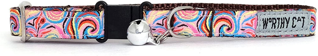 Swirly gato collar, Rosa, 10" - BESTMASCOTA.COM