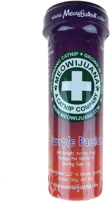 Meowijuana Passion - Hoja de gato, color morado - BESTMASCOTA.COM