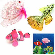 gootrades - Juego de 3 piezas de peces artificiales efecto brillante para acuario decoración flotante - BESTMASCOTA.COM