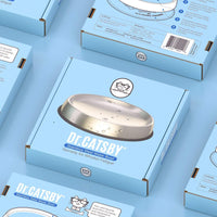 Dr. Catsby - Cuenco de agua, apto para batidoras, acero inoxidable, antideslizante, apto para lavavajillas, también puede prevenir el acné - BESTMASCOTA.COM